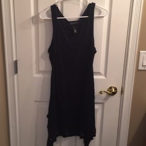 INC 2x 100 RAYON DARK BLUE DRESS